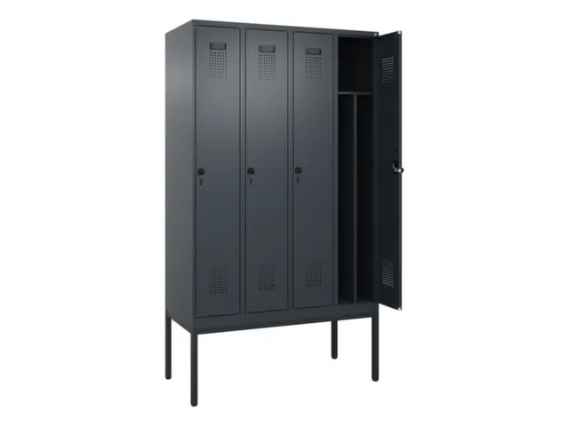 locker voor scheiding van kleding,HxBxD 2120x1200x500mm,4vak
