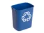 Rechthoekige Afvalbak 12.9 Liter Blauw Recyclingsymbool Rubbermaid