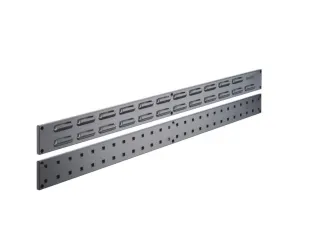 zijrail geperforeerde plaat,HxBxD 76,2x990x13mm,staal,RAL7016 - 2