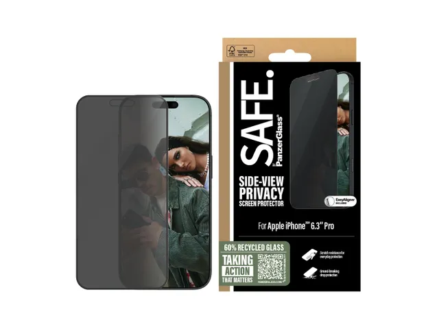 PanzerGlass SAFE. by Privacy Screen Protector iPhone 16 Pro | Ultra