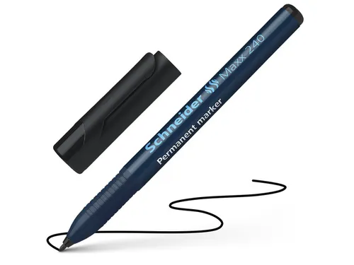 Permanent marker Schneider Maxx 240 rond 1-2mm zwart