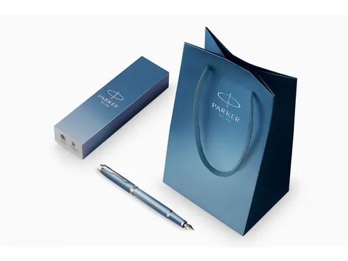 Parker IM Rituals Balpen Blauw CT Medium punt in Giftbox