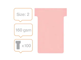 Planbord T-kaart Nobo nr 2 48mm roze - 3