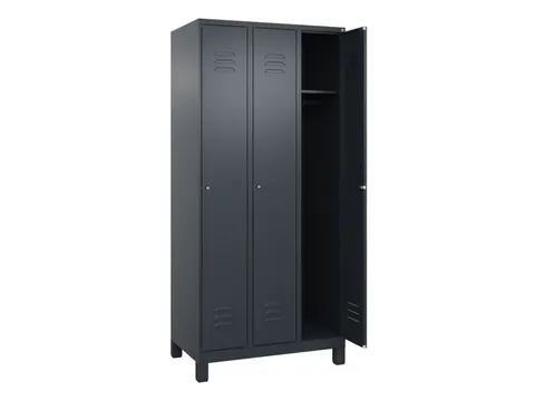 locker,HxBxD 1950x900x500mm,3vak,vak B 300mm,cil.-slot,voeten