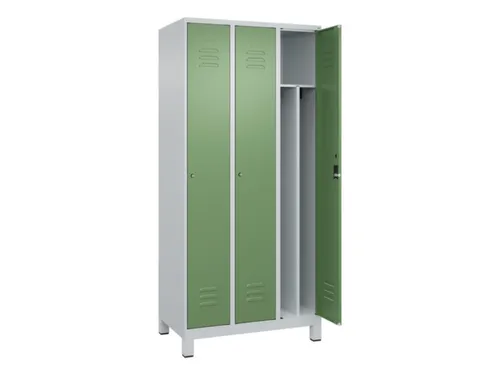 locker voor scheiding van kleding,HxBxD 1950x900x500mm,3vak
