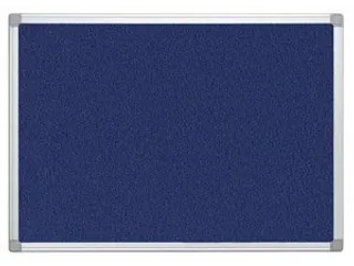 Textielbord Met Aluminium Frame 60x45cm Blauw Vilt - 1