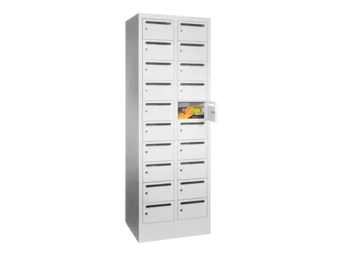 Postsorteerkast 1850x630x500mm 2x10 Vakken Ral7035 Front Ral7035