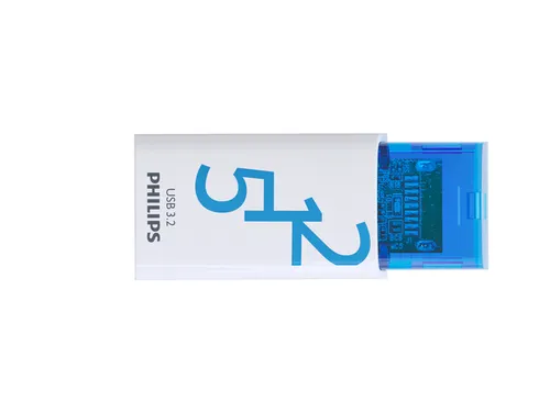 USB stick 3.2 Philips Click USB-C 512GB blauw