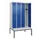 locker met bank,HxBxD 2120x1200x815mm,4vak,vak B 300mm,draaigrendel