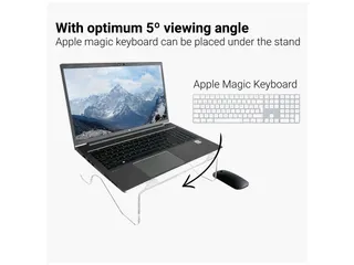 Acryl Laptopstandaard Transparant voor Laptops tot 17 Inch - 14