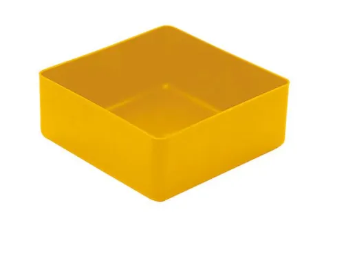 Inzetbak HxLxB 40x99x99mm Polystyreen Geel 50 stuks