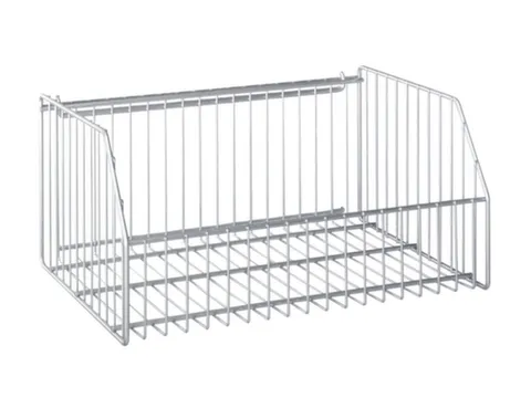 panier en fil p. plaque de rangement perforée HxlxP 220x470x300mm