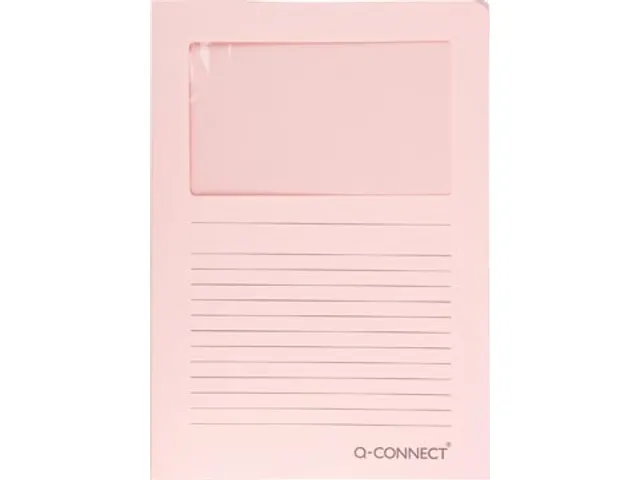 L-Map Met Venster A4 120 Grams 100 stuks Lichtroze