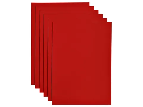 Kopieerpapier Papicolor A4 200gr 6 vel rood
