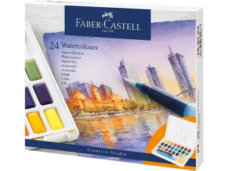 Waterverf Faber-Castell in box met 24 kleuren - 2