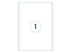 Etiket Rillstab 200x297mm Wit