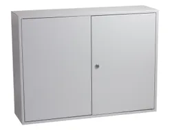 sleutelkast,600haak,HxBxD 550x730x205mm,romp grijs,front grijs