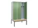 locker voor scheiding van kleding,HxBxD 2120x1200x815mm,3vak