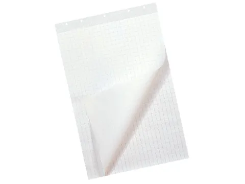 Flipoverpapier Qbasic 65x95cm 40 vel ongevouwen ruit