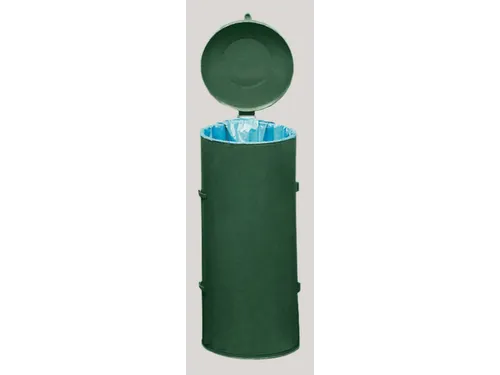Afvalverzamelaar 120 liter HxØ 980x500mm Met Deur Staal Ral6005