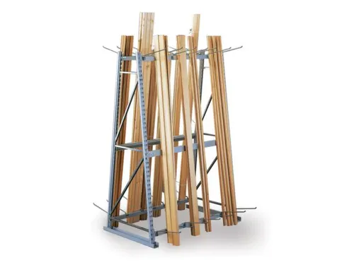 magazijnrek voor profielen,grondveld,tweezijdig,HxBxD 3000x1400x800mm