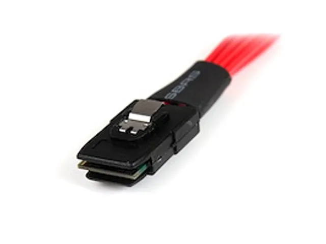 50cm seriële SCSI SAS-kabel - SFF-8087 naar 4x vastklikkend SATA