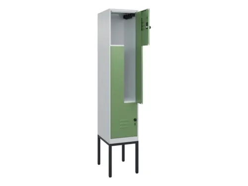 Z-garderobekast,HxBxD 2120x400x500mm,vak B 200/400mm,draaigrendel