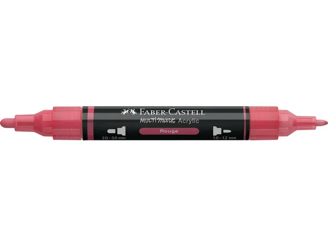 Acrylmarker Faber-Castell Multimark 124 rouge