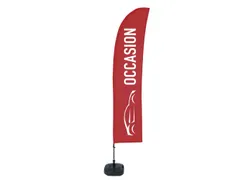 Beachflag 430cm complete set "Occasion" Rood