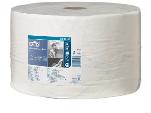 Tork Poetspapier Rol 130045 420 W1 2-Laags Wit