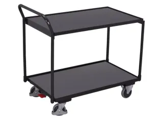 tafelwagen,draagverm. 250kg,2etage(s),laadvl. LxB 835x490mm,houtetage - 2