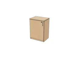 kantoorkast,HxBxD 825x600x445mm,NE-esdoorn