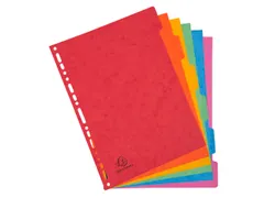 Tabbladen glanskarton 400g 6-delig A4 Assorti 17-gaats