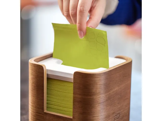 Serviette Xpressnap 2 épaisseurs pli 1/2 vert citron 21,3x16,5cm