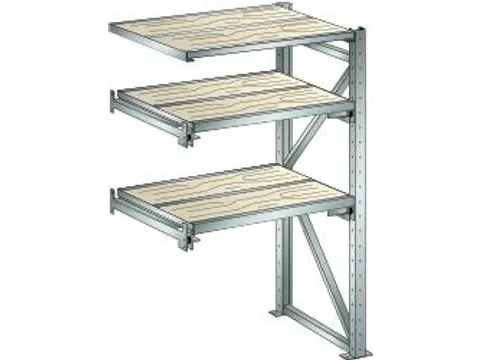 uittrekstelling voor zware lasten,HxBxD 2000x1290x860mm,vaklast 1000kg