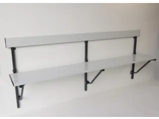 klapbank LxD 2000x380mm aluminium lijsten frame staal RAL7016 - 1