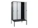 locker voor scheiding van kleding,HxBxD 2120x1200x815mm,3vak