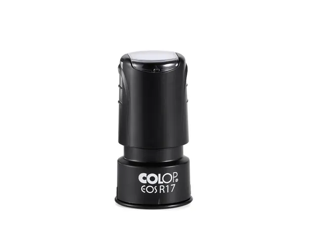 Tampon encreur Colop EOS R 17 Système Flash rond 17mm avec plaque noi