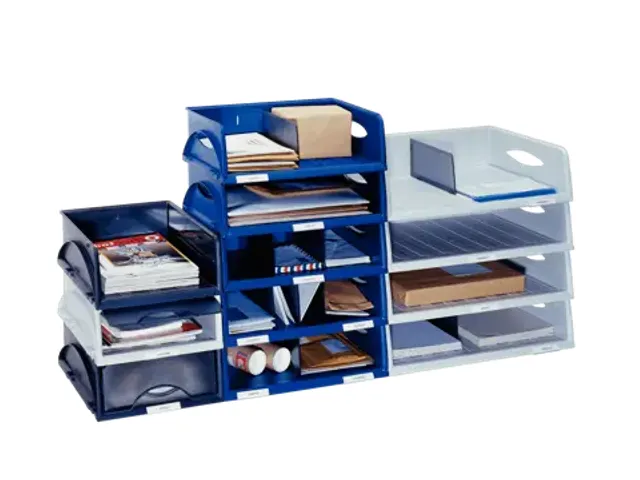 Sorteerbak Leitz 5231 Sorty met klep blauw A4