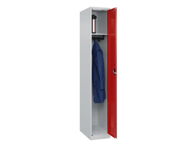 locker,HxBxD 1850x300x500mm,1vak,vak B 300mm,cil.-slot,staand op vloer