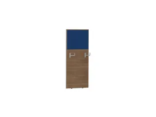 baliepaneel,v. bureau,aanbouw rechts,B 600mm,NT-cherry,BN6016-blauw - 1