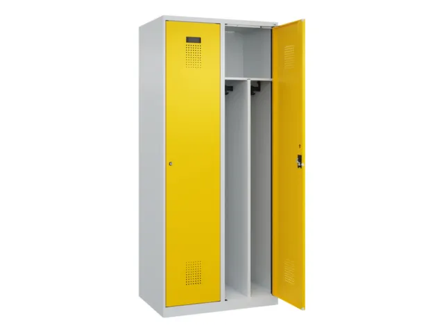 locker voor scheiding van kleding,HxBxD 1850x800x500mm,2vak