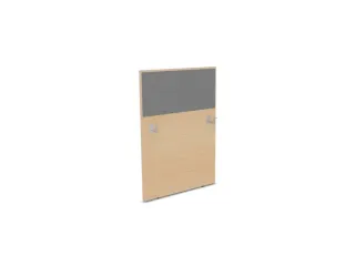 baliepaneel,v. bureau,aanbouw links,B 800mm,NE-esdoorn,BN8078-grijs - 1