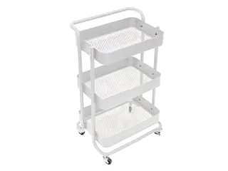 Keuken Trolley Metaal Wit 46x35x76.5 Cm - 1
