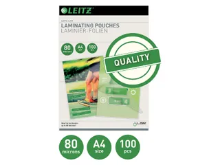 Lamineerhoes Leitz A4 2x80 micron EVA 100stuks - 3