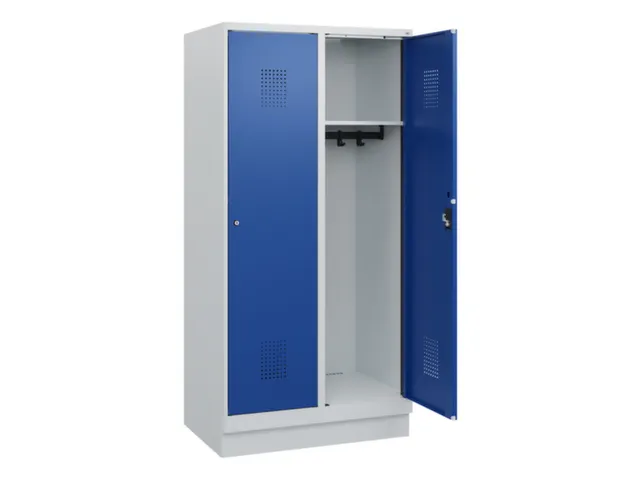 schoollocker,HxBxD 1630x800x500mm,2vak,vak B 400mm,cil.-slot,sokkel