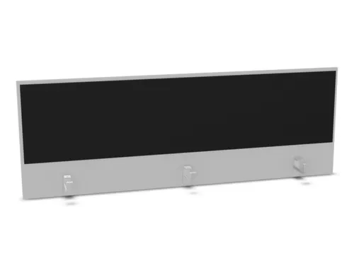 opzetpaneel bureau aanbouw achter MP-lichtgrijs BN8033-zwart 1600mm