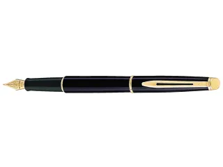 Vulpen Waterman Hémisphère Black Gold GT Fijn Blauwe inkt - 1