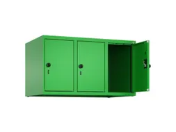 opzetkast,v. locker,3vak.,vak B 300mm,HxBxD 500x900x500mm,draaigrendel