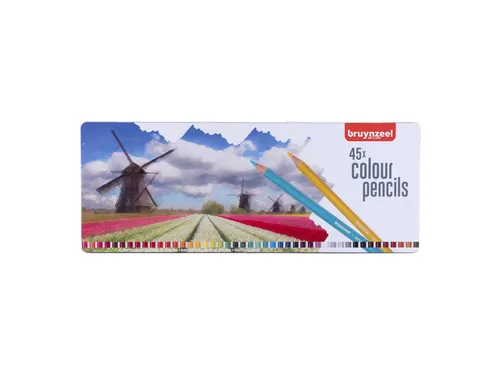 Kleurpotloden Bruynzeel Creatives Holland assorti blik à 45 stuks